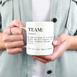 Caneca de Definição de Equipe Presente Personaliza