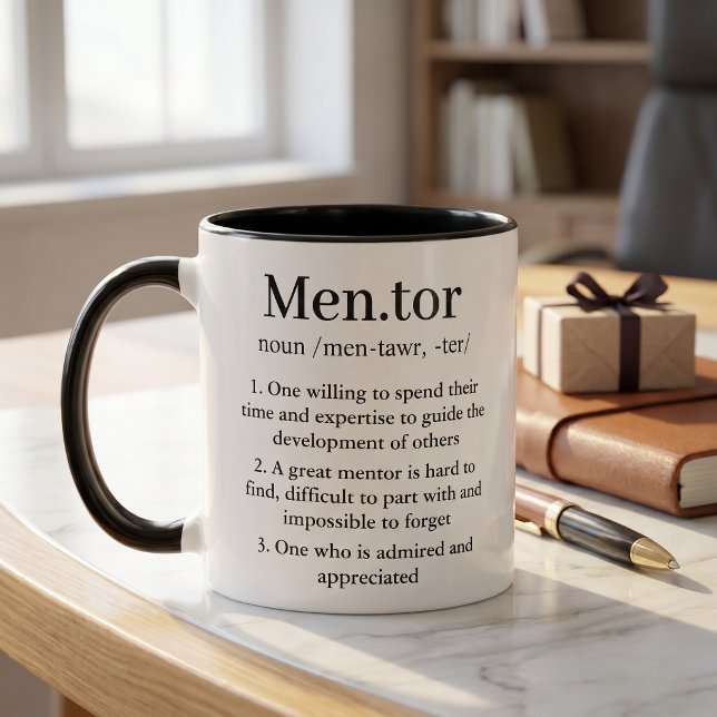 Caneca de Definição de Mentor Personalizada Presen (Criador carregado)