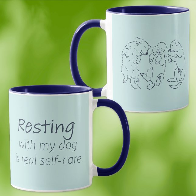 Caneca de descanso com meu cachorro autolimpeza az (Criador carregado)