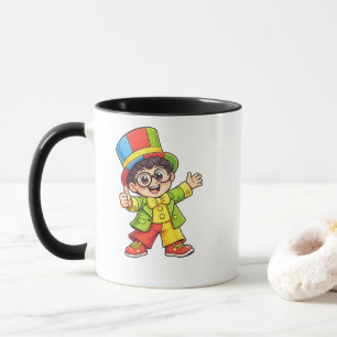 Caneca de desenho animado engraçado – Design de pe