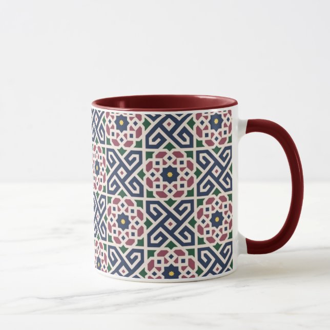 Caneca de design de cerâmica marroquina (Direita)