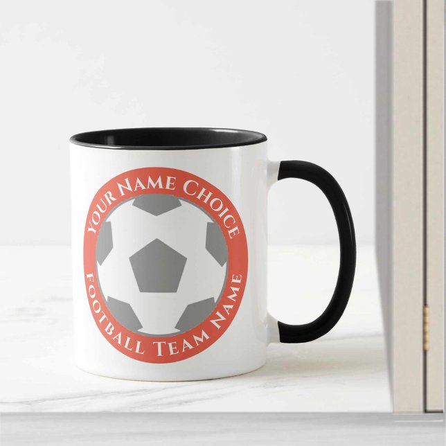 Caneca de Design de Clube de Futebol em Laranja (Criador carregado)