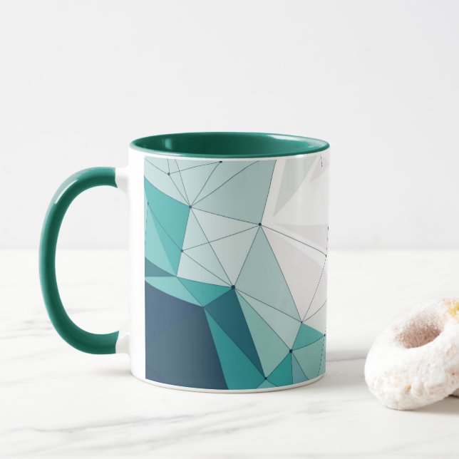 Caneca de design geométrico (Com Donut)