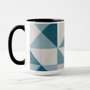 Caneca de design geométrico