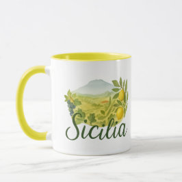 Caneca de Design Sicilia Mt.Etna