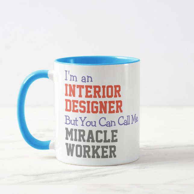 Caneca de Designer de Interiores Fazedor de Milagr (Esquerda)