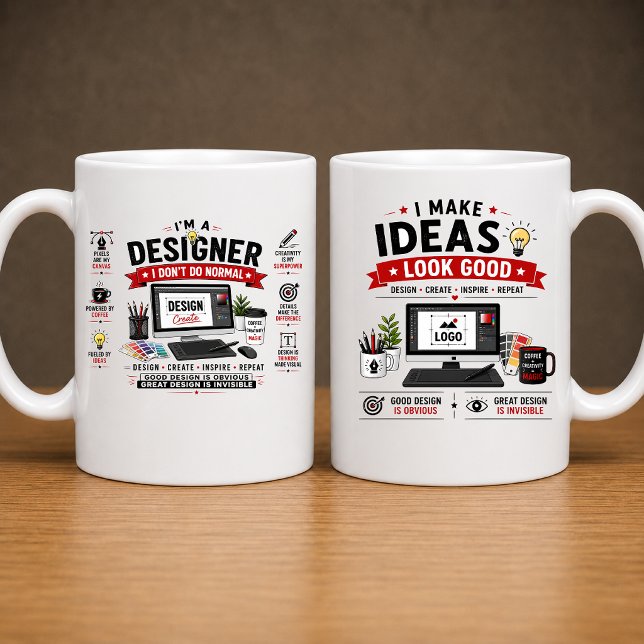 Caneca de designer engraçada | Café de designer gr (Criador carregado)