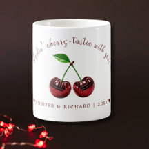 Caneca de Dia de os namorados de Cherry-Tastic