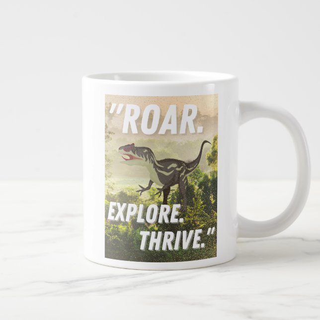 caneca de dinossauro, xícara de café gigante, pré- (Direita)