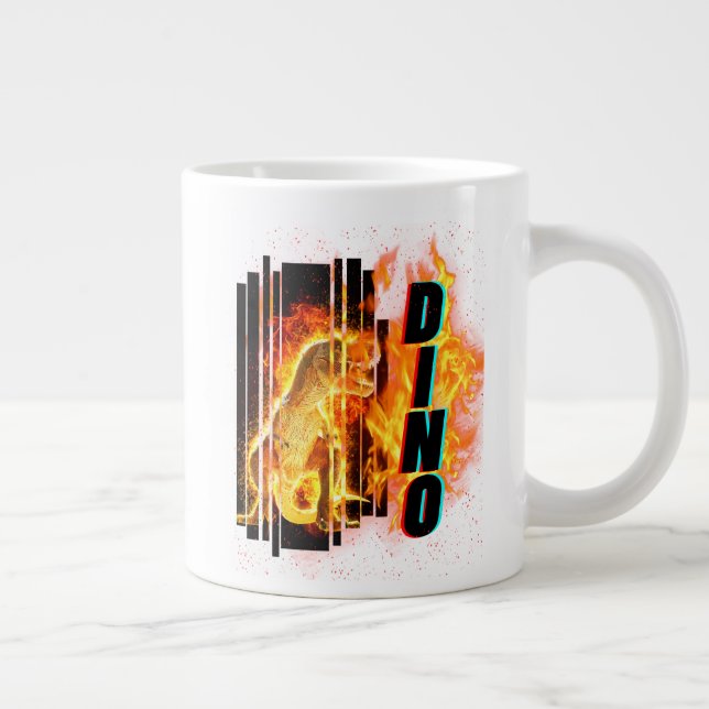 caneca de dinossauro, xícara de café gigante, pré- (Direita)