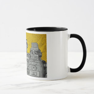 Caneca de "Discobots"