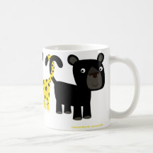 Caneca de Dois Leopardos