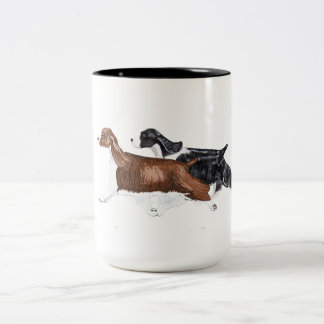 Caneca de dois Spaniels de Springer inglês