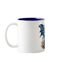 Caneca de dois tons de Blue Baby Dragon