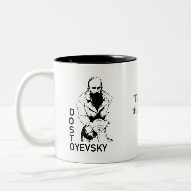 Caneca de Dostoyevsky 11oz (Esquerda)