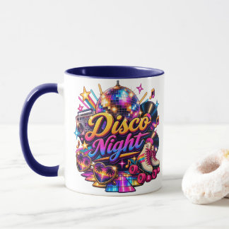 Caneca de duas faces Noite de Disco Retro