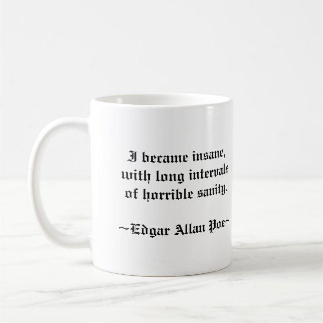 Caneca de Edgar Allan Poe (Esquerda)