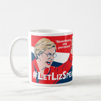 Caneca de Elizabeth Warren do #LetLizSpeak - pelo