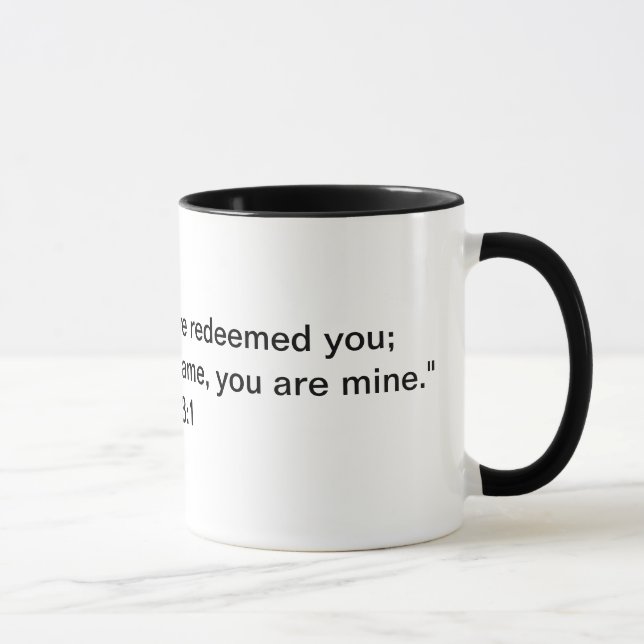 Caneca de Encorajamento Is. 43:1 (Direita)