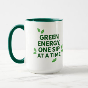 Caneca de Energia Verde à Base de Plantas