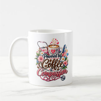Caneca de Enfermeira Energizada por Café e Compaix