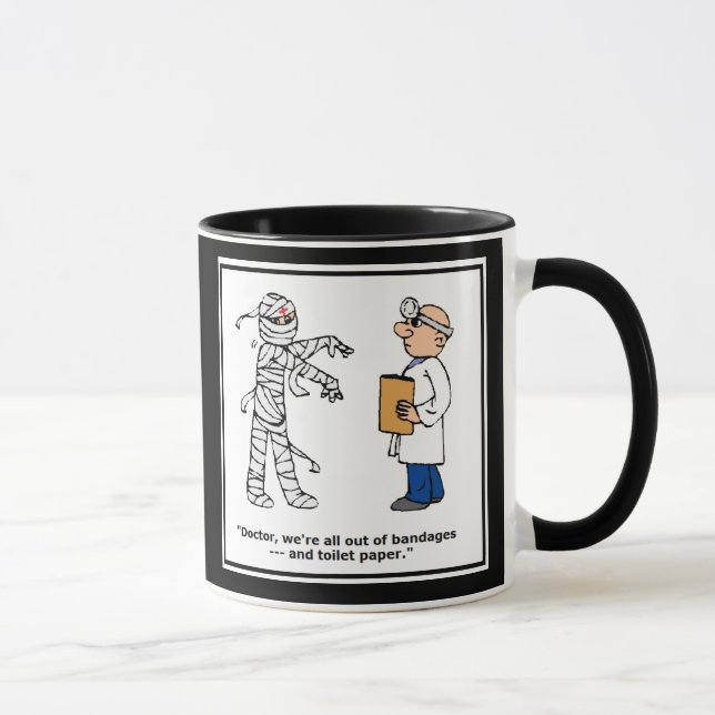 Caneca de Enfermeira Engraçada ou Caneca de Médico (Direita)