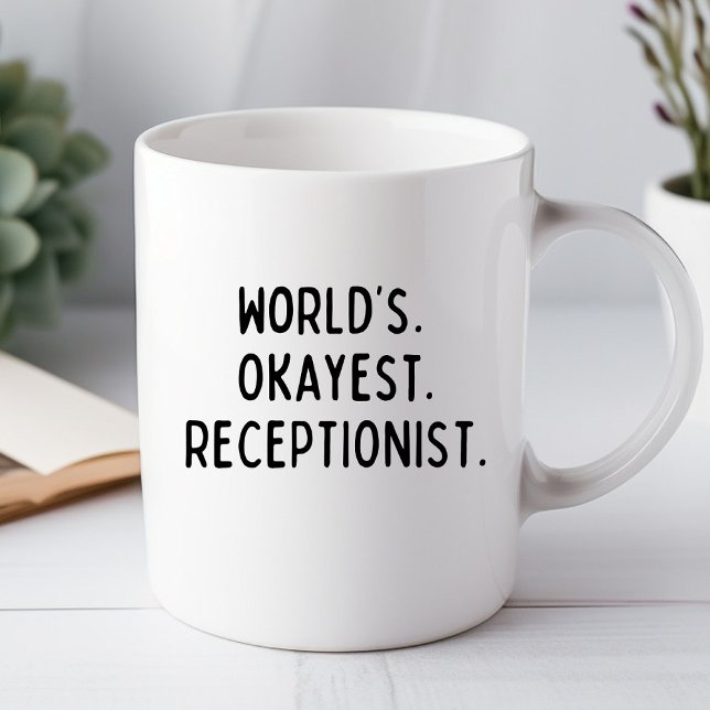 Caneca de escritório engraçada 'O Receptor Mais ou (Criador carregado)