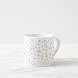 Caneca de Espresso Andie Confetti Watercolor Dots