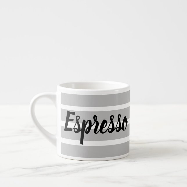 Caneca de Espresso - Argolas Cinza (Esquerda)