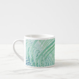 Caneca de Espresso com Estampa de Planta Estilosa 