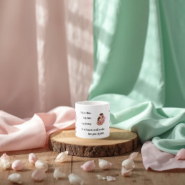 Caneca de Espresso Dia das Mães Abraço da Mamãe Pe