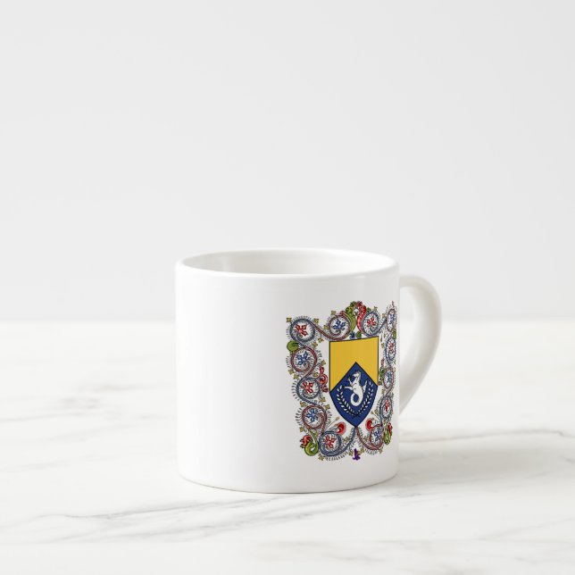 Caneca de Espresso do 50º Aniversário da Comarca d (Frente Esquerda)