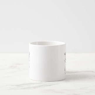 Caneca de Espresso (gatos desenhados à mão)