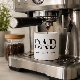 Caneca de Espresso Moderna Personalizada para PAI