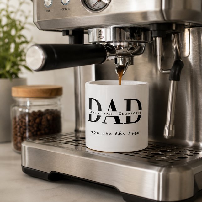 Caneca de Espresso Moderna Personalizada para PAI (Criador carregado)