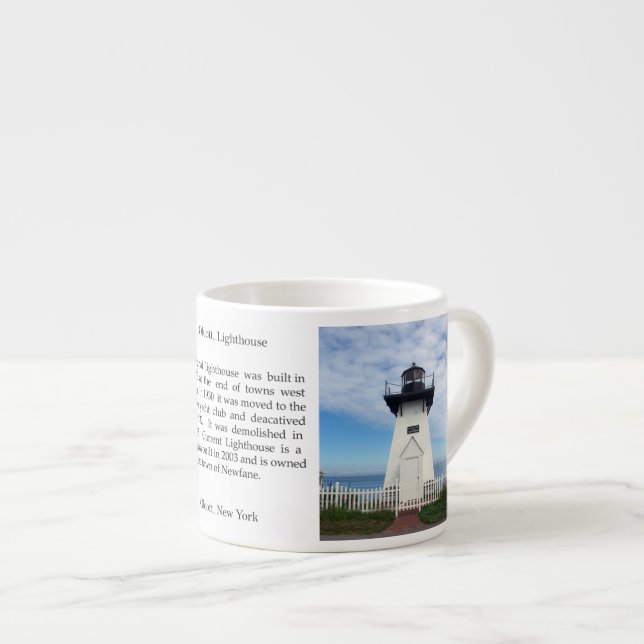 caneca de espresso Olcott Lighthouse (Frente Esquerda)