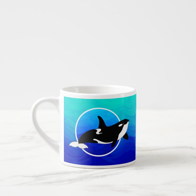 Caneca de Espresso Orca Personalizada (Esquerda)