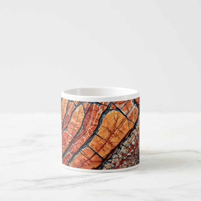 Caneca de Espresso (Padrões de Pedra-4) (Frente)