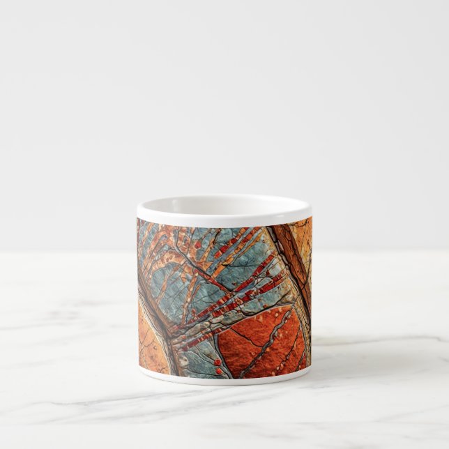 Caneca de Espresso (Padrões de Pedra-5) (Frente)