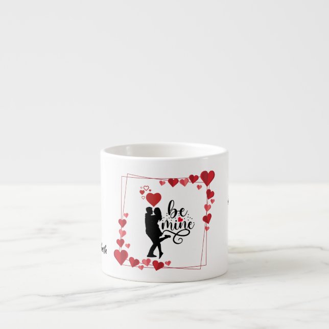 Caneca de Espresso Personalizada Love Vibes (Frente)