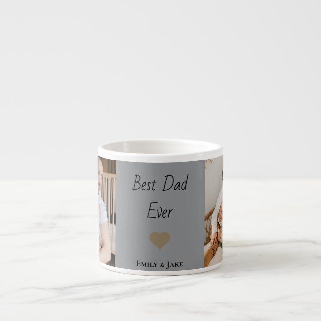 Caneca de Espresso Personalizada Melhor Pai do Mun (Frente)