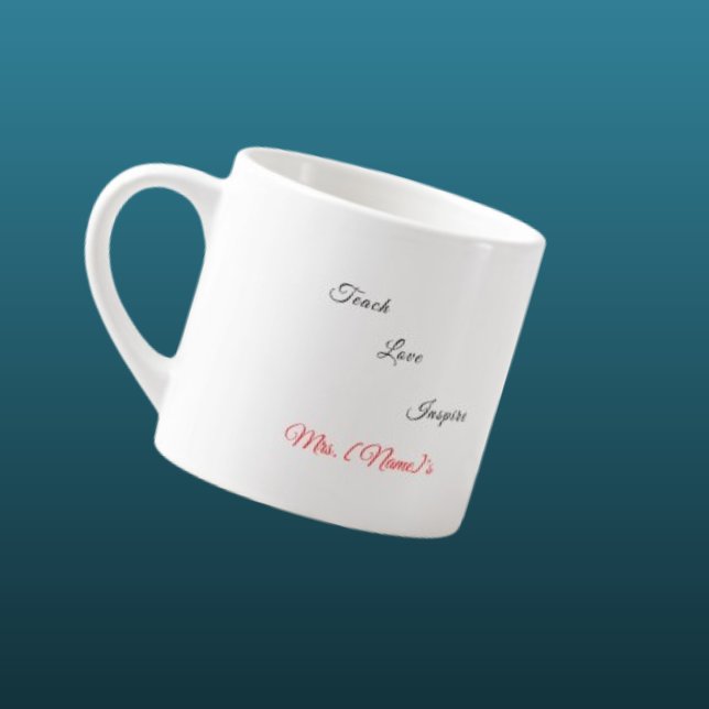 Caneca de Espresso Personalizada para Professora d (Criador carregado)