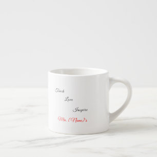 Caneca de Espresso Personalizada para Professora d