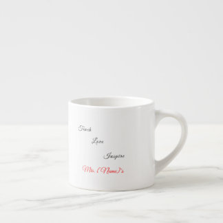Caneca de Espresso Personalizada para Professora d