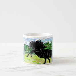 Caneca de Espresso Thunder Black Stallion
