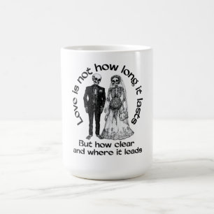 Caneca de Esqueleto de Amor Eterno - Café de Casal