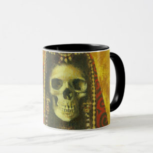 Caneca de esqueleto gótico