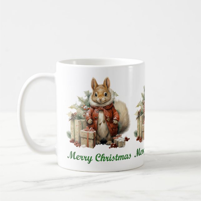 Caneca de Esquilo de Natal (Esquerda)