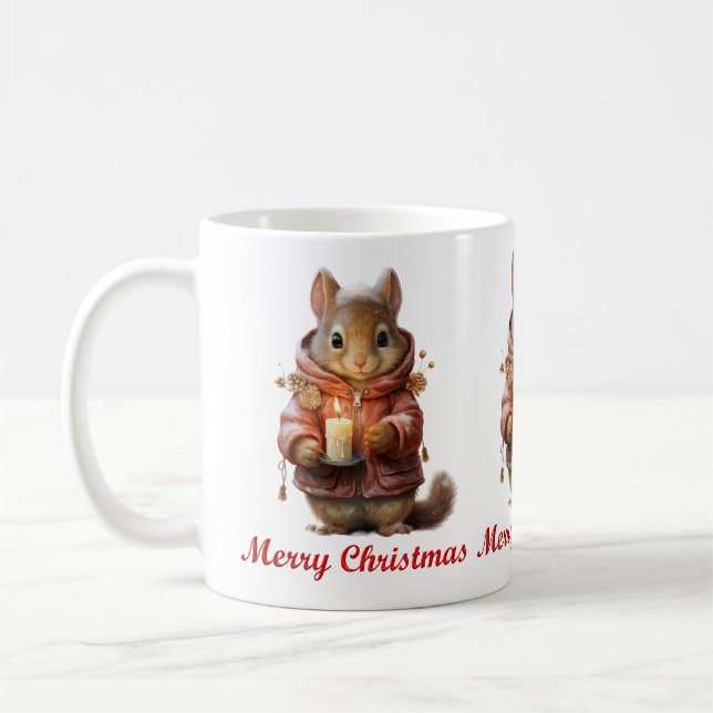 Caneca de Esquilo de Natal (Esquerda)