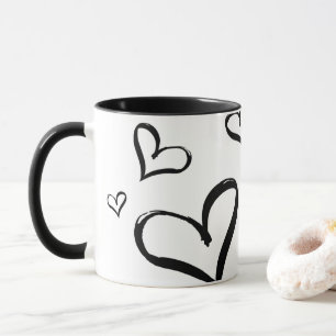 Caneca de Estampa de Coração